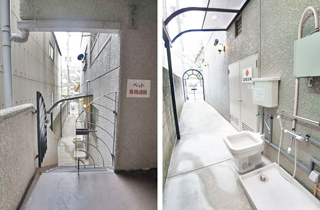 専用通路・足洗い場