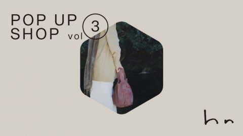 終了｜【POP UP SHOP vol.3】草木染めのかばん「haru nomura」さんによる期間限定ショップをOPEN｜11/24 thu.-11/27sun.