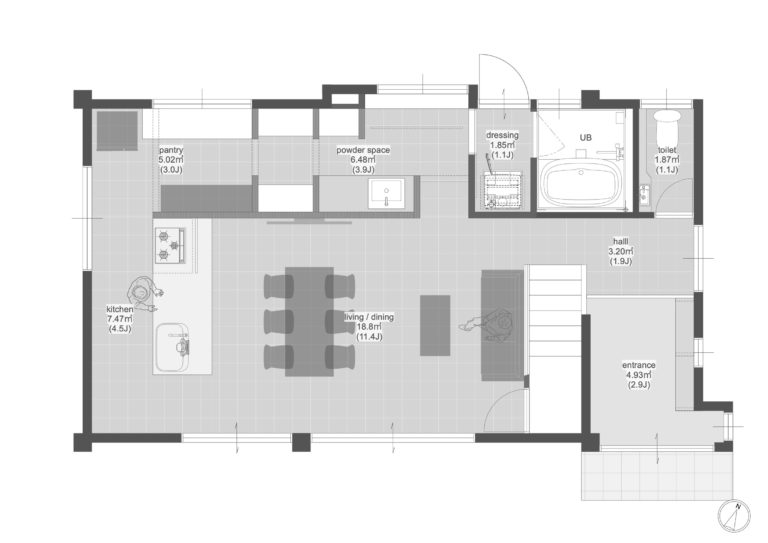 1階部分の間取り